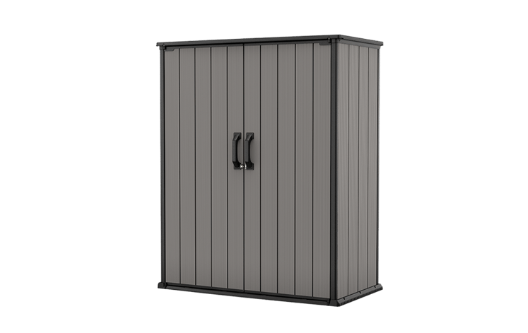 Premier Grey Tall Small Storage Shed - 4.6x2.4 Shed - Keter US